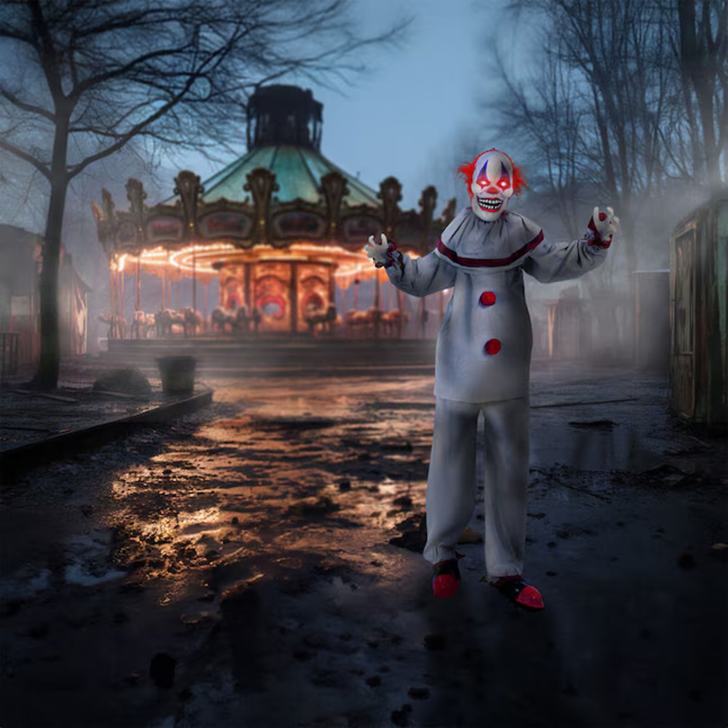 🔥Haunted Hill Farm Life-Size Scary Talking Clown Halloween Animatronic BNWT🔥