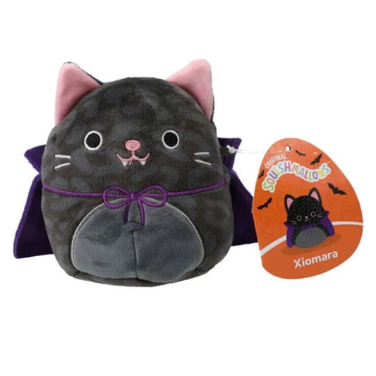 🔥SQUISHMALLOWS HALLOWEEN 2023 XIOMARA THE BLACK PANTHER CAT VAMPIRE 4.5” BNWT🔥