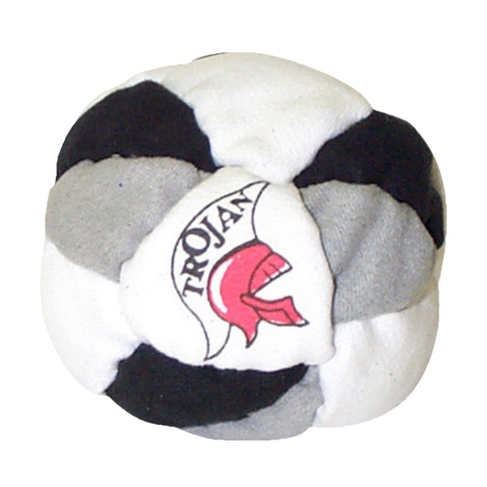 🔥World Footbag Trojan Hacky Sack Black/White/Gray BNWT🔥
