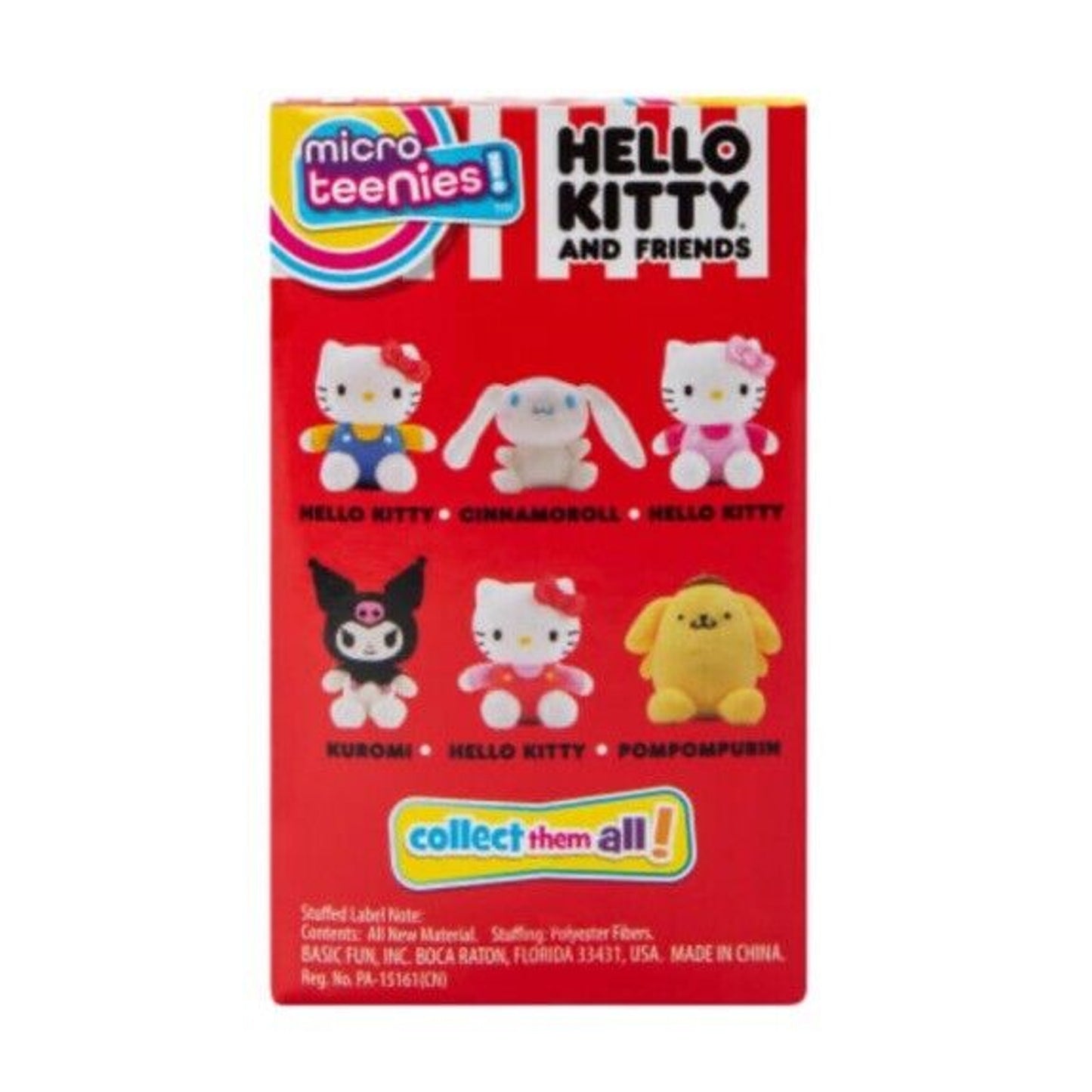 🔥Micro Teenies Hello Kitty and Friends 3" Plush Toy PomPomurin BNWT🔥