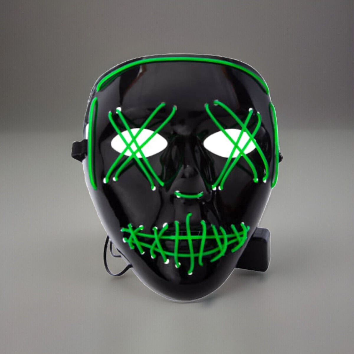 🔥Creepy LED Halloween Mask GREEN BNWT🔥