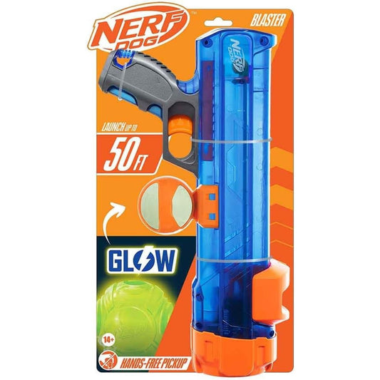 🔥BOOM! Nerf Dog Blaster Light Up And Glow Goes 50ft Glow In The Dark BNWT🔥