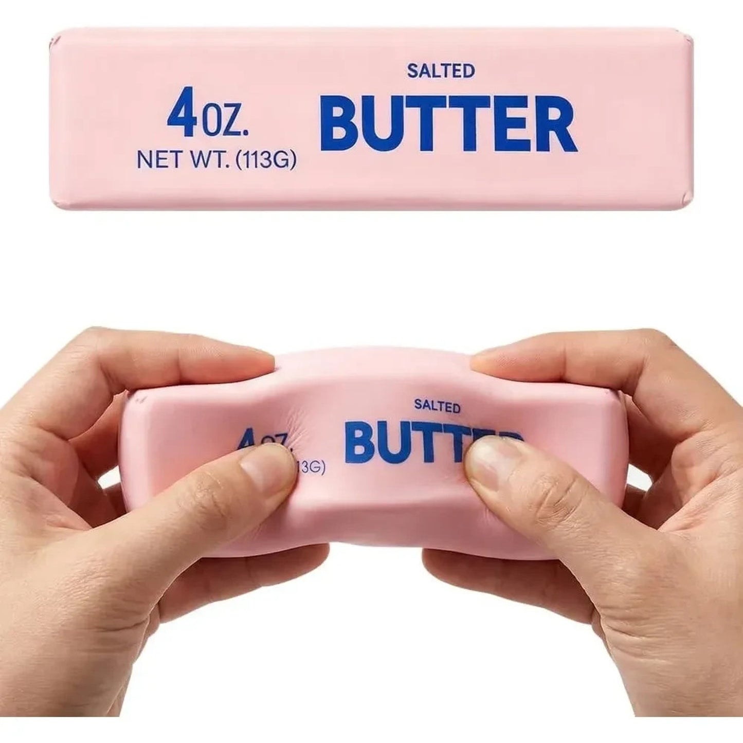 🔥PINK Butter Squishy Toy Slow Rising Squeeze Toy Stress Relief Fidget BNWT🔥