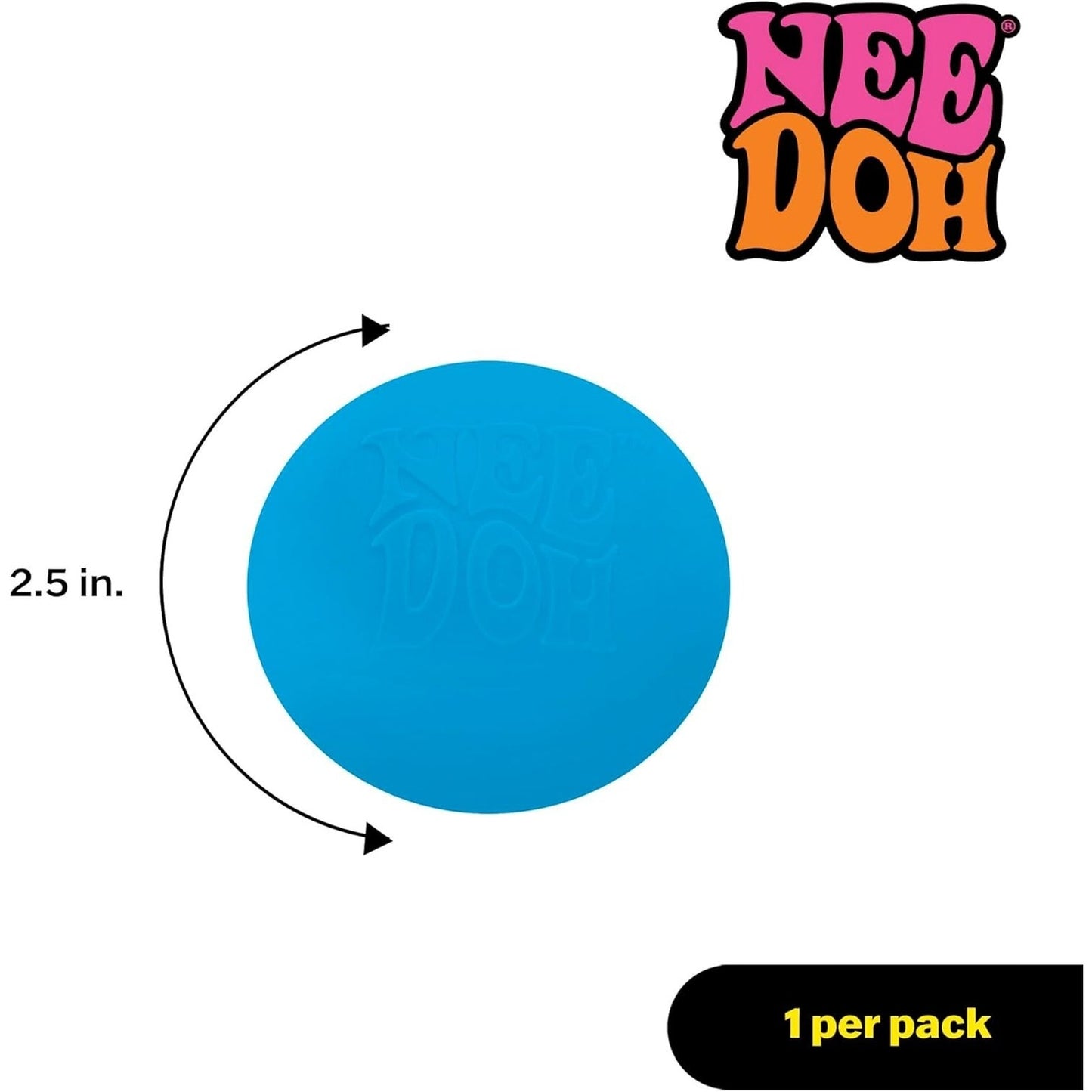 🔥NeeDoh Nee Doh Original The Groovy Glob Squishy Stress Ball Blue NWT🔥