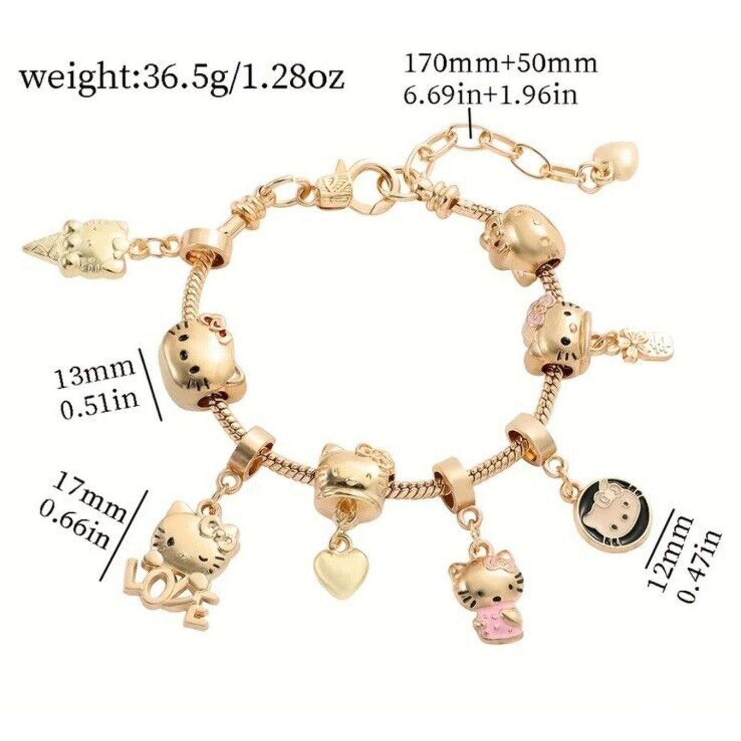 🔥Hello Kitty Charm Bracelet BNWT🔥