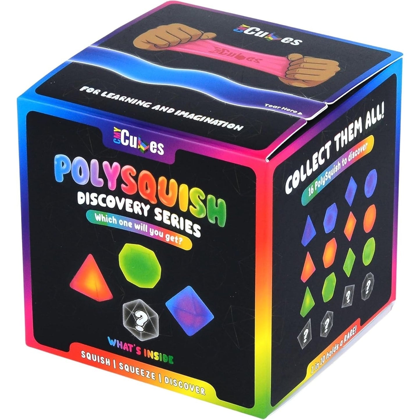 🔥CMY Cubes PolySquish Discovery Series Blind Box Mystery Squishy GREEN BNWT🔥