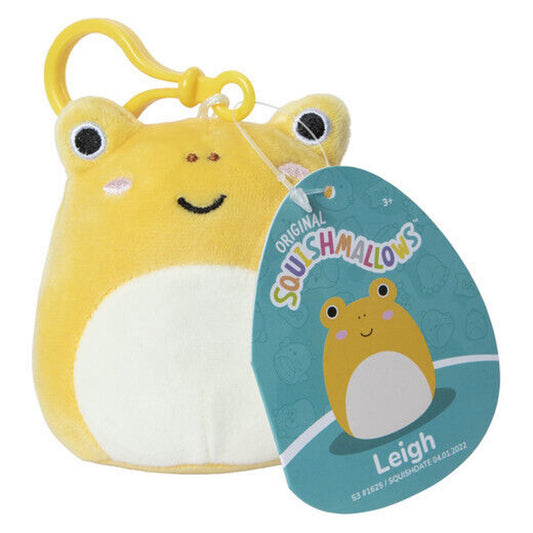 🔥Squishmallow Leigh the Yellow Toad Frog 3.5" Clip BNWT🔥