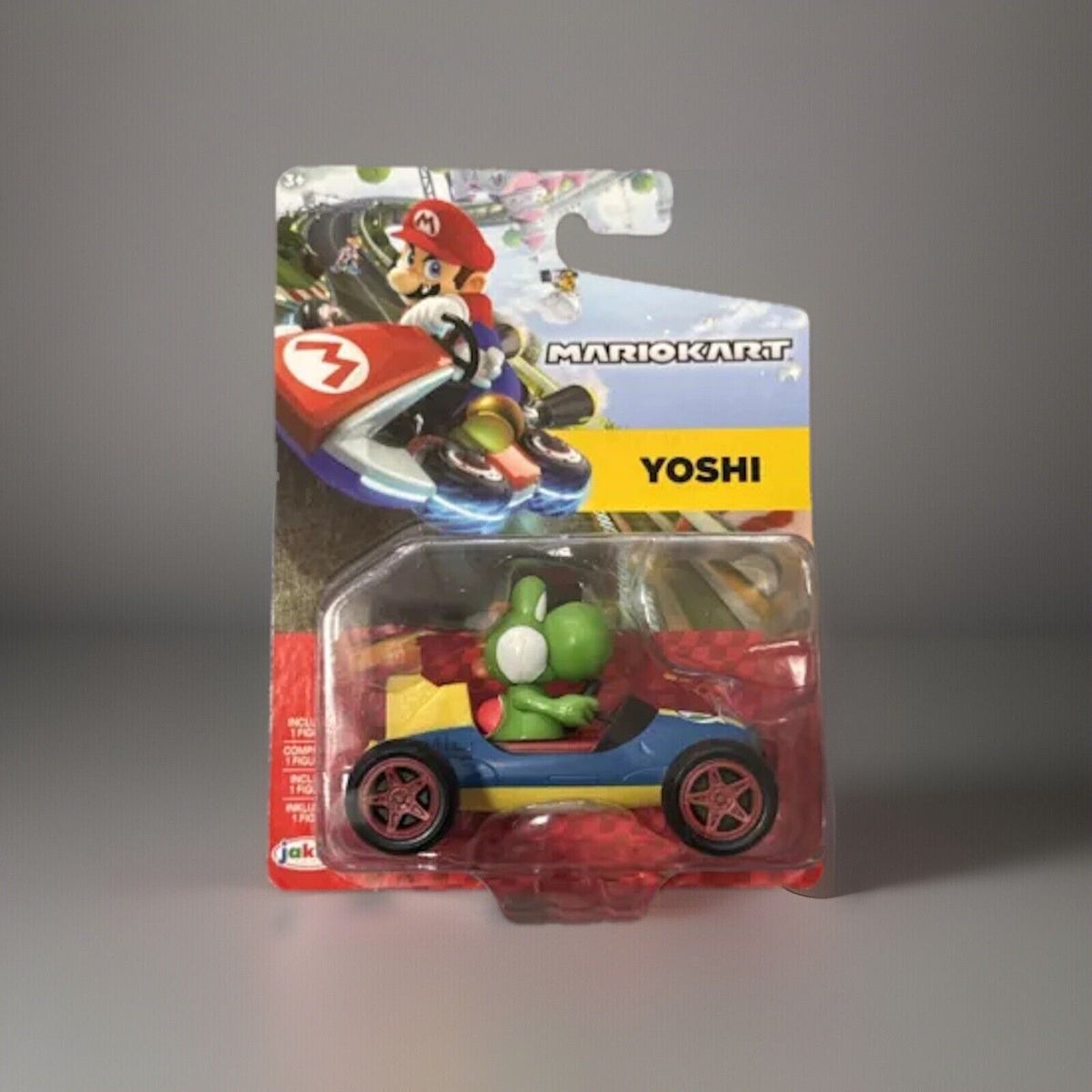 🔥World of Nintendo Super Mario Kart 8 Yoshi Blue Car Jakks Pacific Figure NWT🔥
