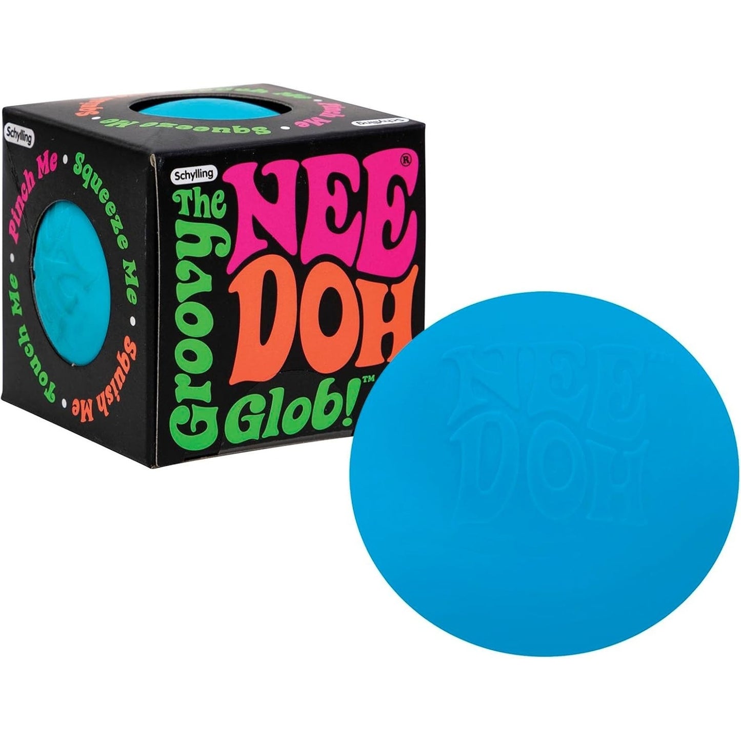 🔥NeeDoh Nee Doh Original The Groovy Glob Squishy Stress Ball Blue NWT🔥