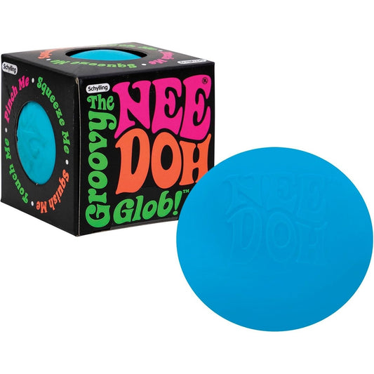 🔥NeeDoh Nee Doh Original The Groovy Glob Squishy Stress Ball Blue NWT🔥