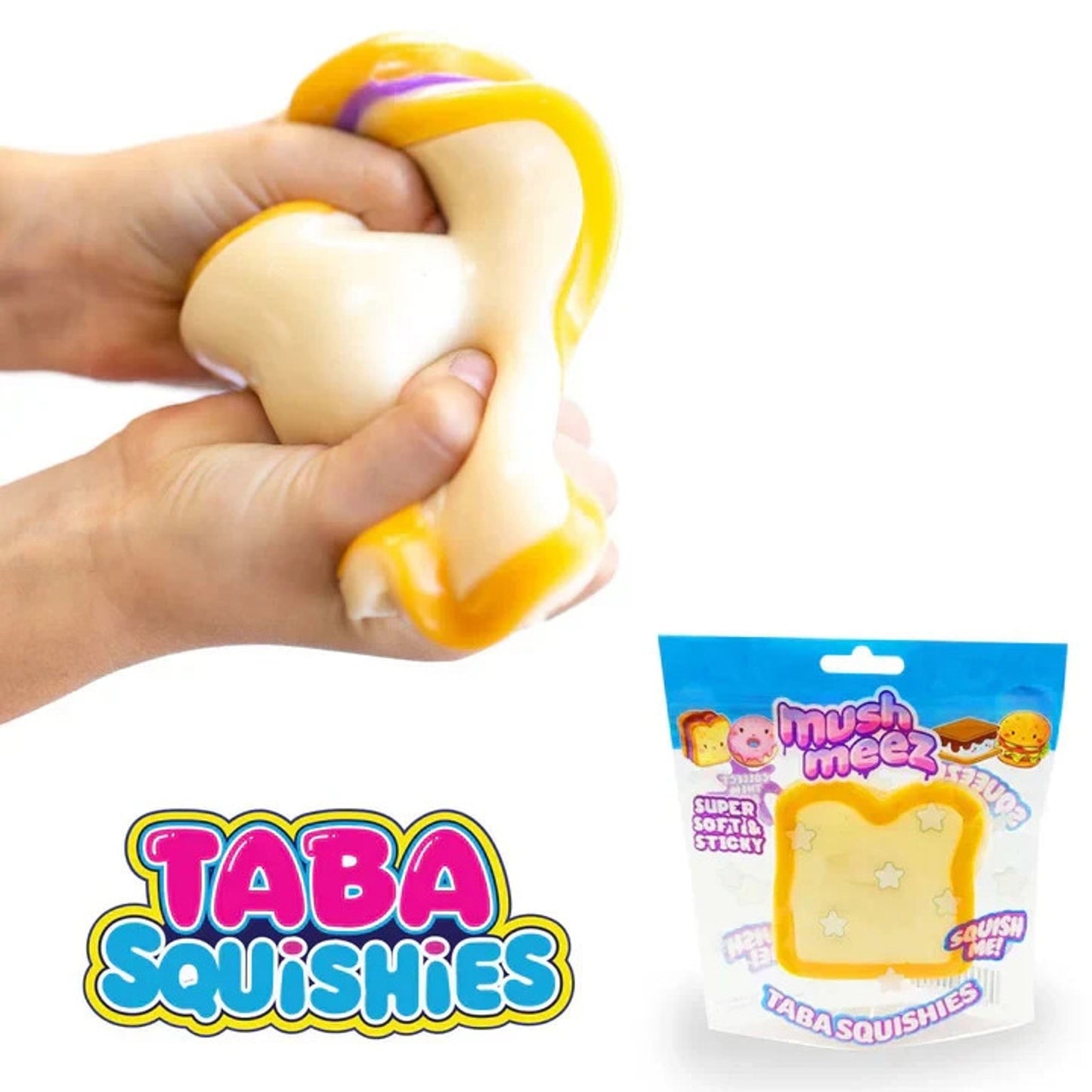 🔥MushMeez Taba Squishy- Peanut Butter & Jelly PB&J 4" Squish BNWT🔥