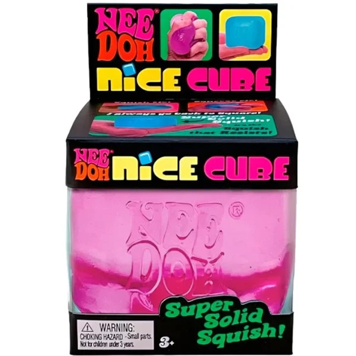 🔥NeeDoh Nice Cube - Super Solid Squish! (Pink) BNWT🔥