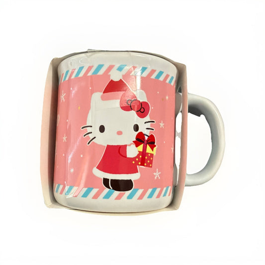 🔥Hello Kitty Ceramic Holiday Mug With Hot Chocolate Cocoa Mix BNWT🔥