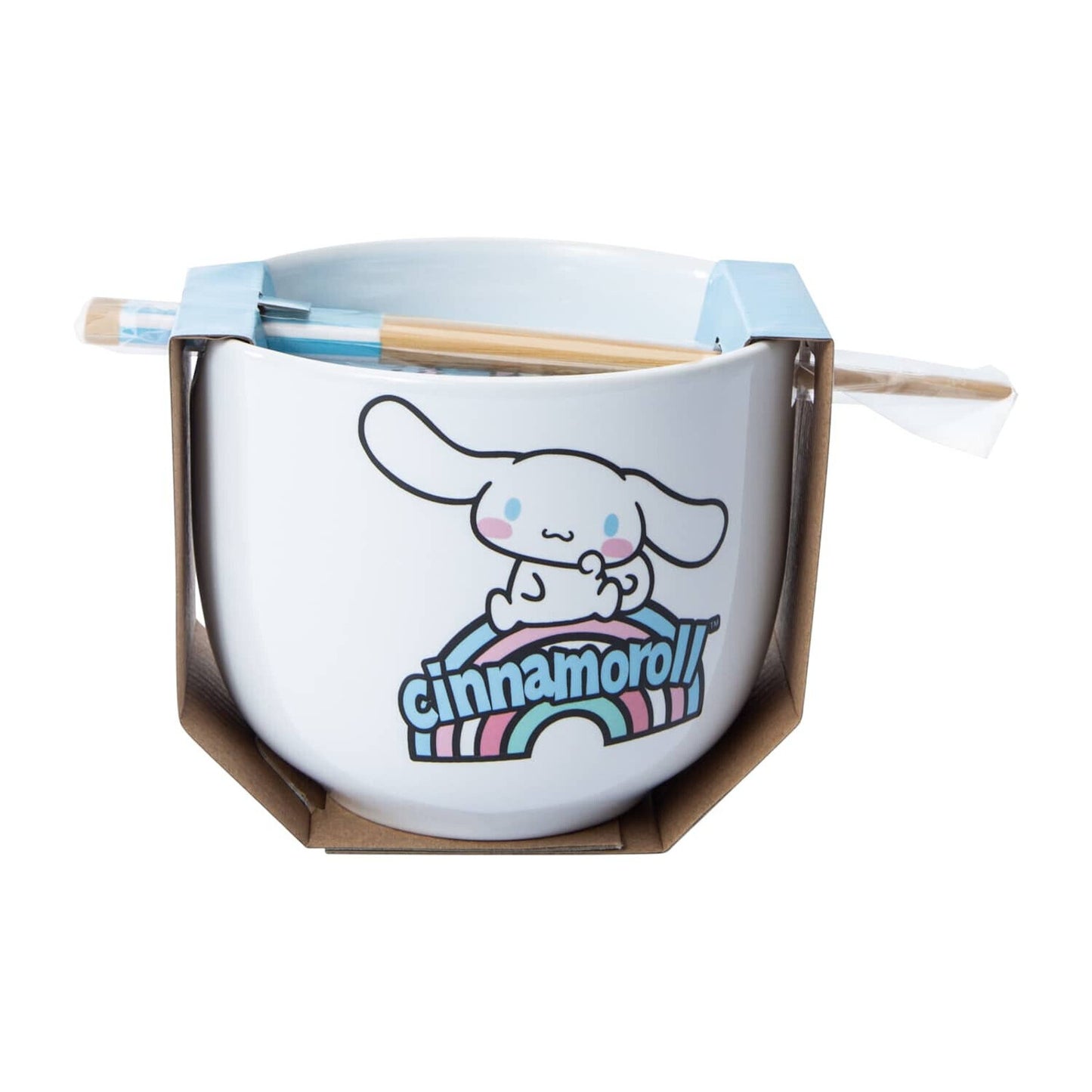 🔥Hello Kitty Sanrio CINNAMONROLL Ramen Noodle Bowl & Chopsticks BNWT🔥