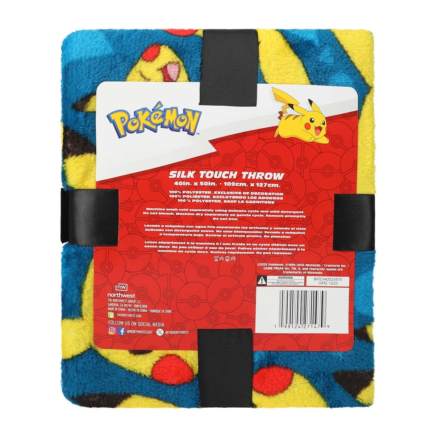 🔥Pokemon 40 x 50 Inch Silk Touch Throw Blanket BNWT🔥