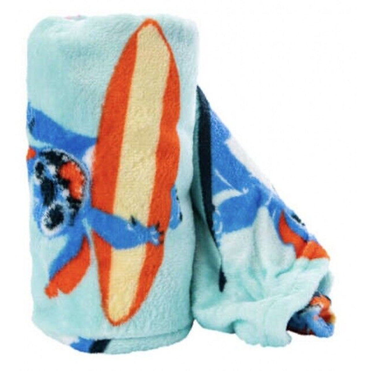 🔥Disney Stitch Surfboard 40 x 50 In Silk Touch Throw Blanket BNWT🔥