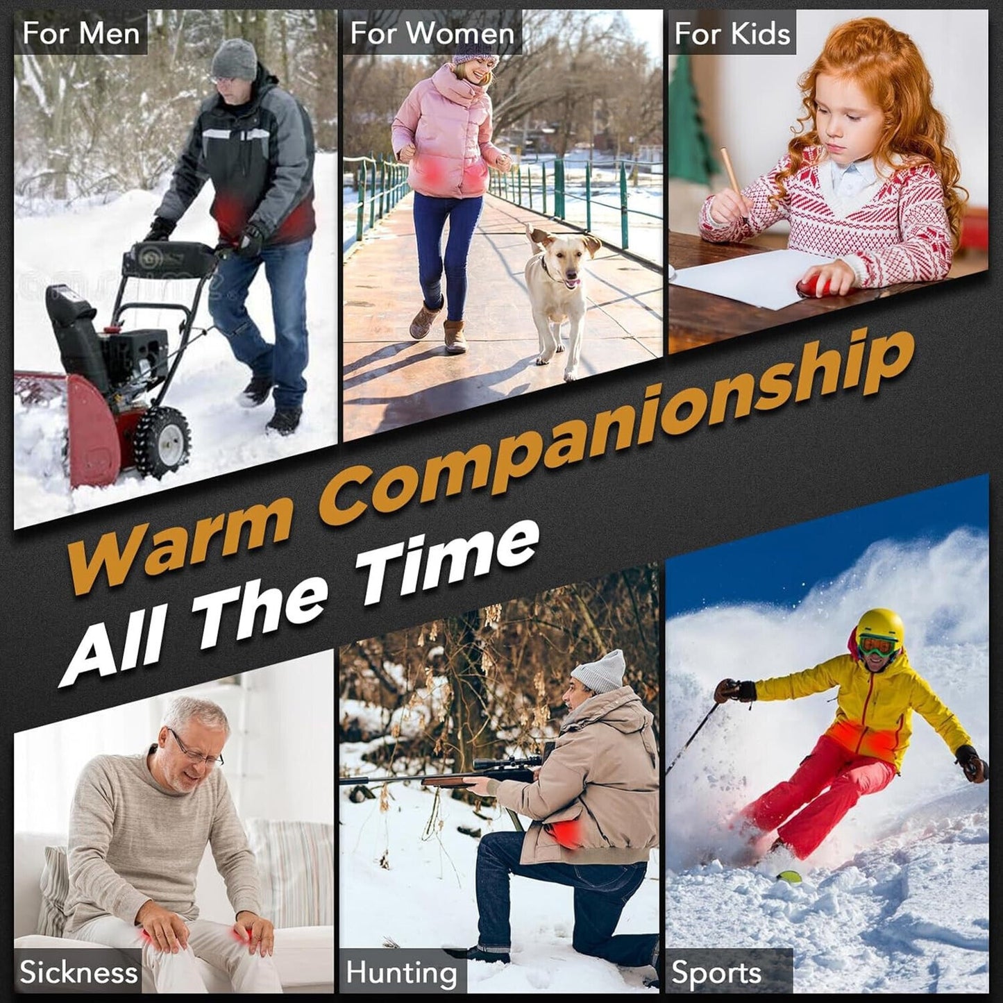 🔥2 Pack Hand Warmers Rechargeable Portable Reusable USB 2 BNWT🔥