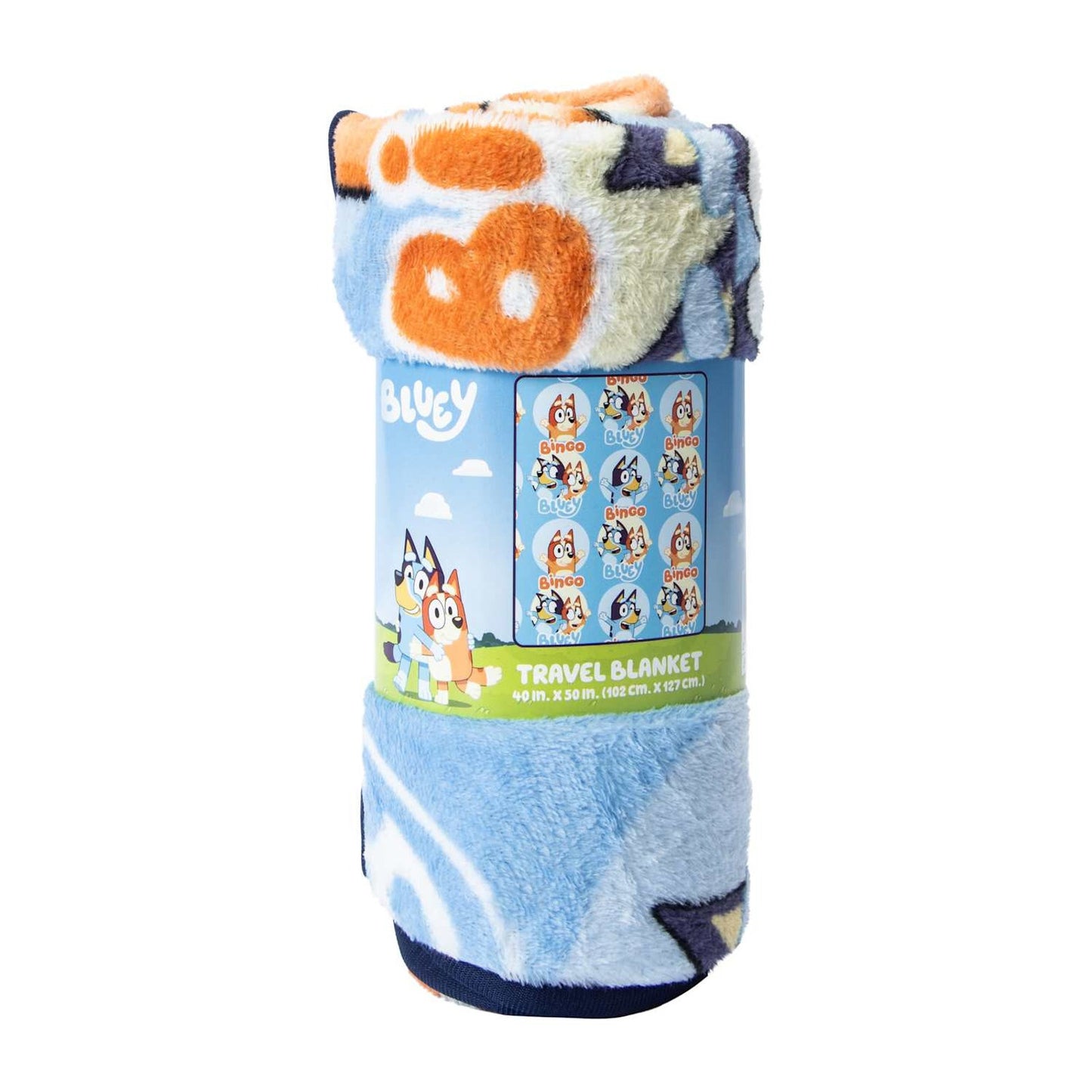 🔥Bluey & Bingo Plush Throw Blanket 45" x 60" Bingo Soft BNWT🔥