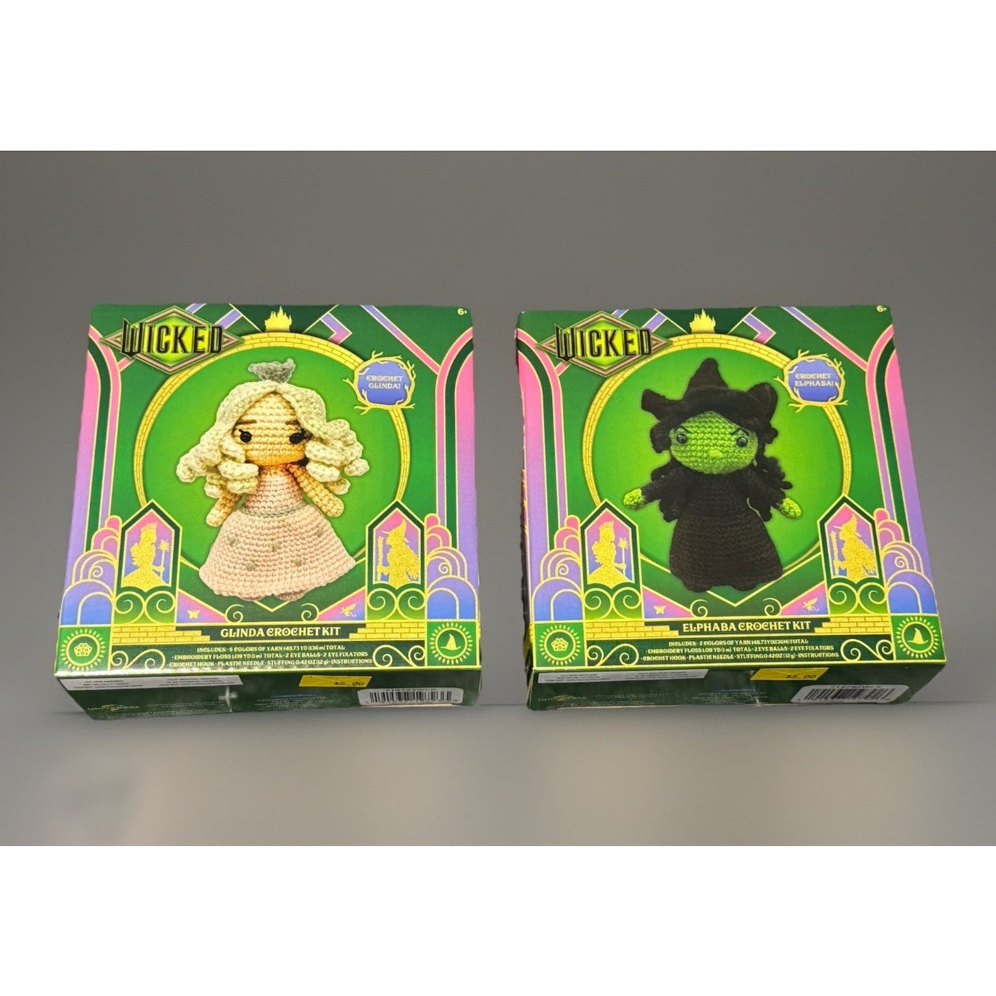 🔥Wicked Crochet Kit Bundle - Glenda & Elphaba BNWT🔥