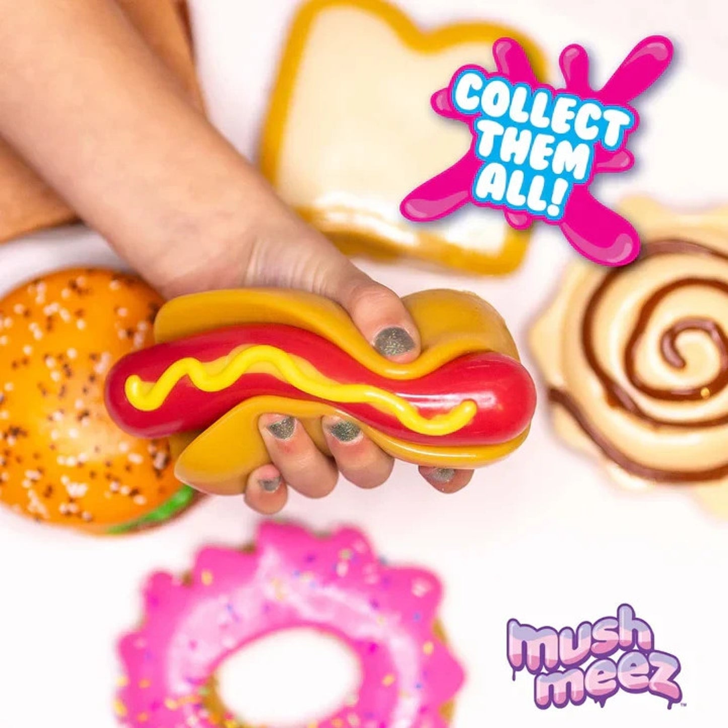 🔥MushMeez Taba Squishy- Hot Dog 4.5" Squish BNWT🔥