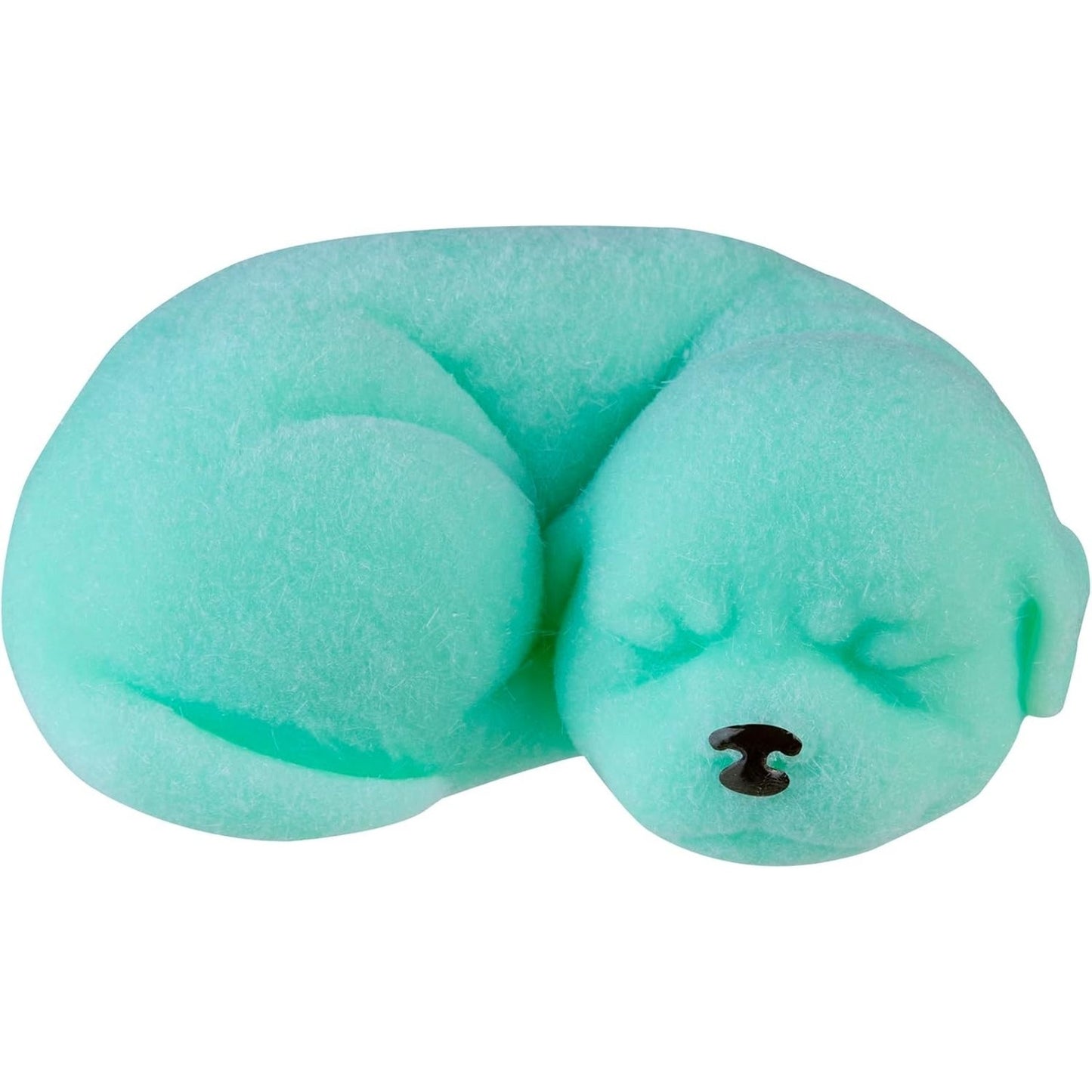 🔥Taba-Licious Curiosities Fluffs Dog Squeeze Squishy Toy Green BNWT🔥