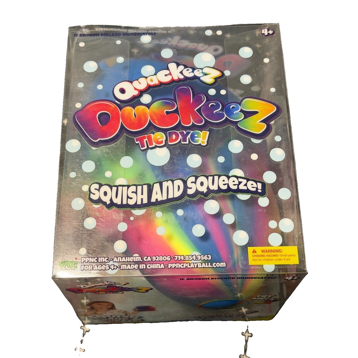 🔥Quackeez Jumbo Squeezy Ducks – Tie Dye Squishy Stress Relief Toy Viral BWT🔥