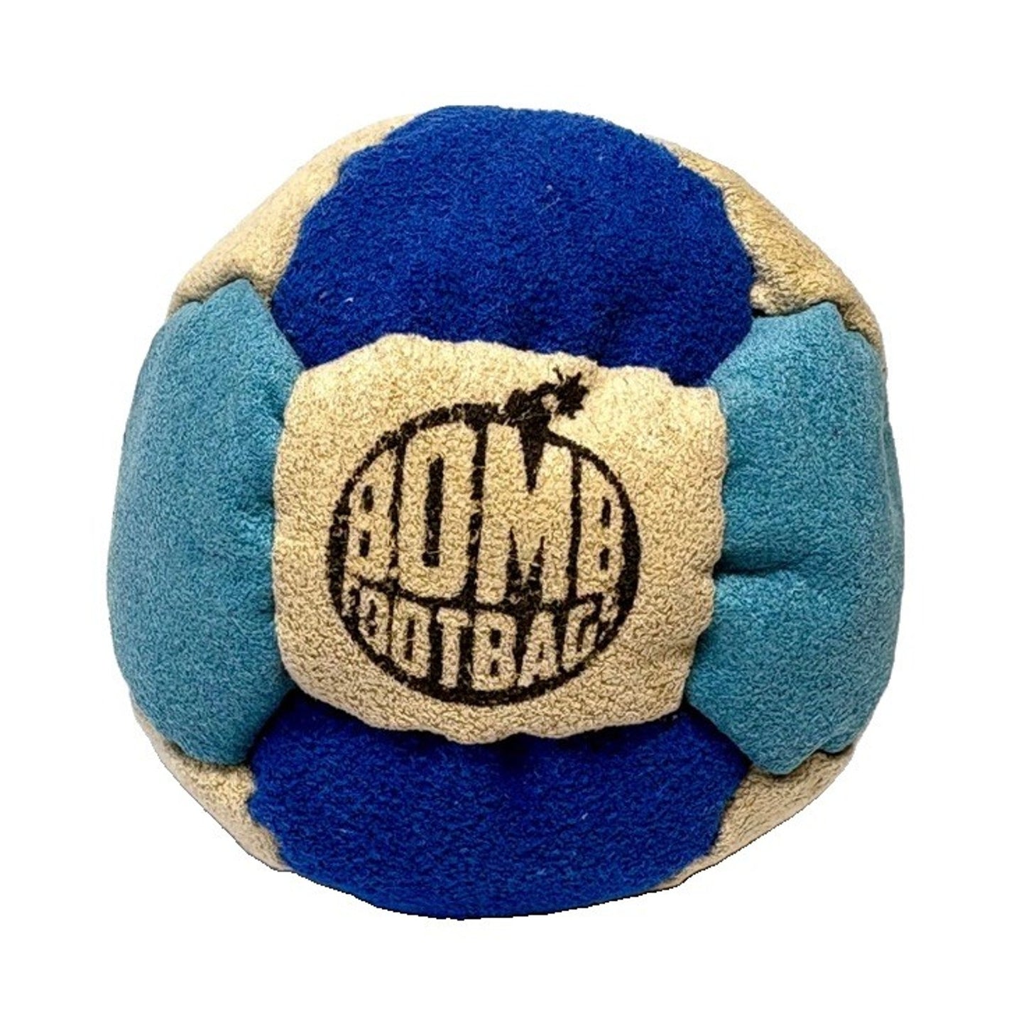 🔥Bomb Footbags The Burly Buckshot Hacky Sack Footbag Tan/Blue/Teal NWT🔥