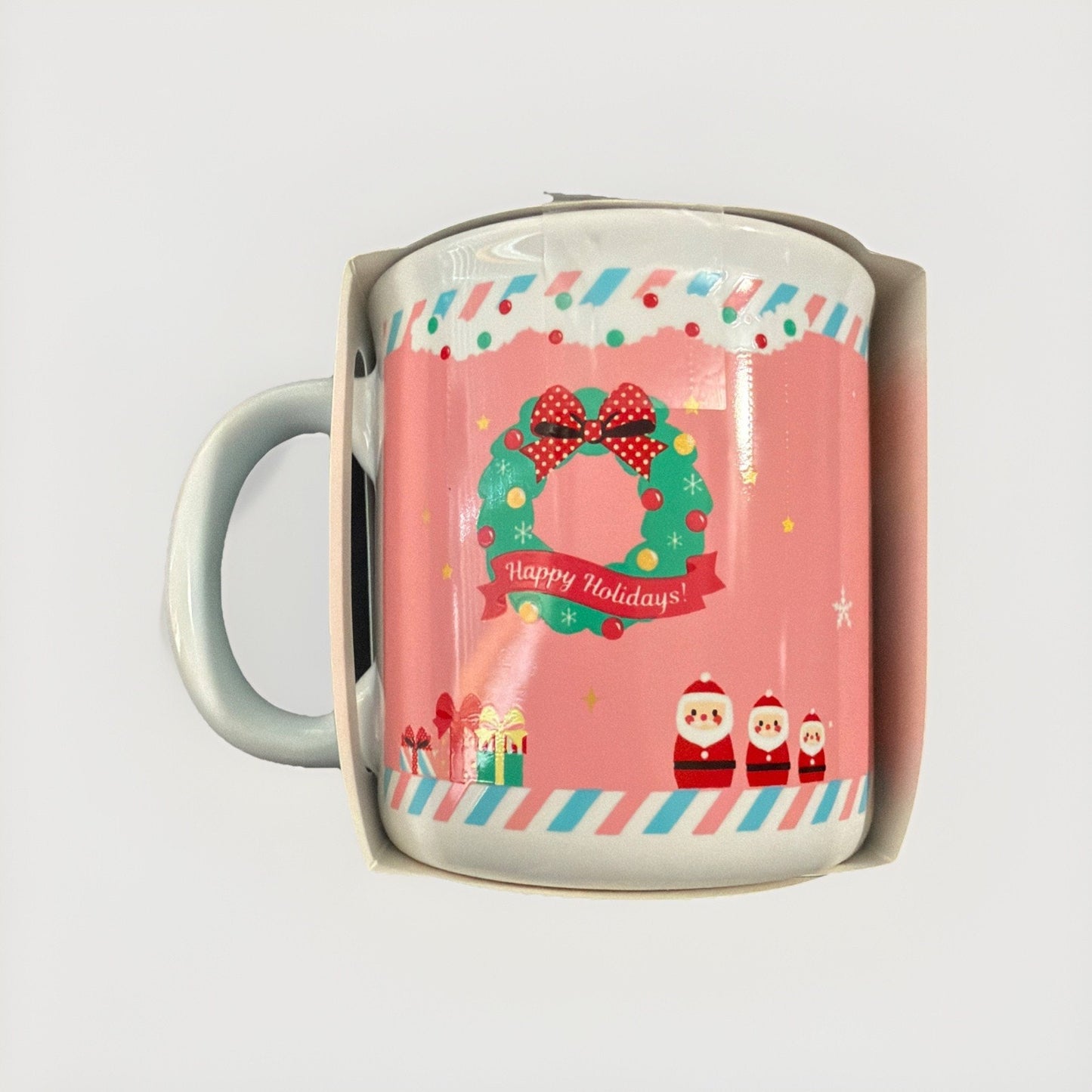 🔥Hello Kitty Ceramic Holiday Mug With Hot Chocolate Cocoa Mix BNWT🔥