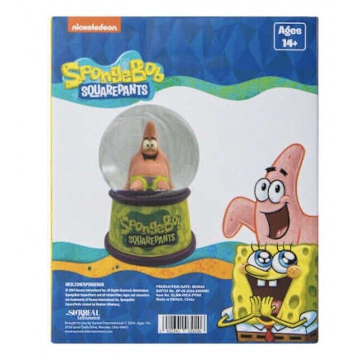 🔥SpongeBob Squarepants Patrick Star Snow Globe BNWT🔥