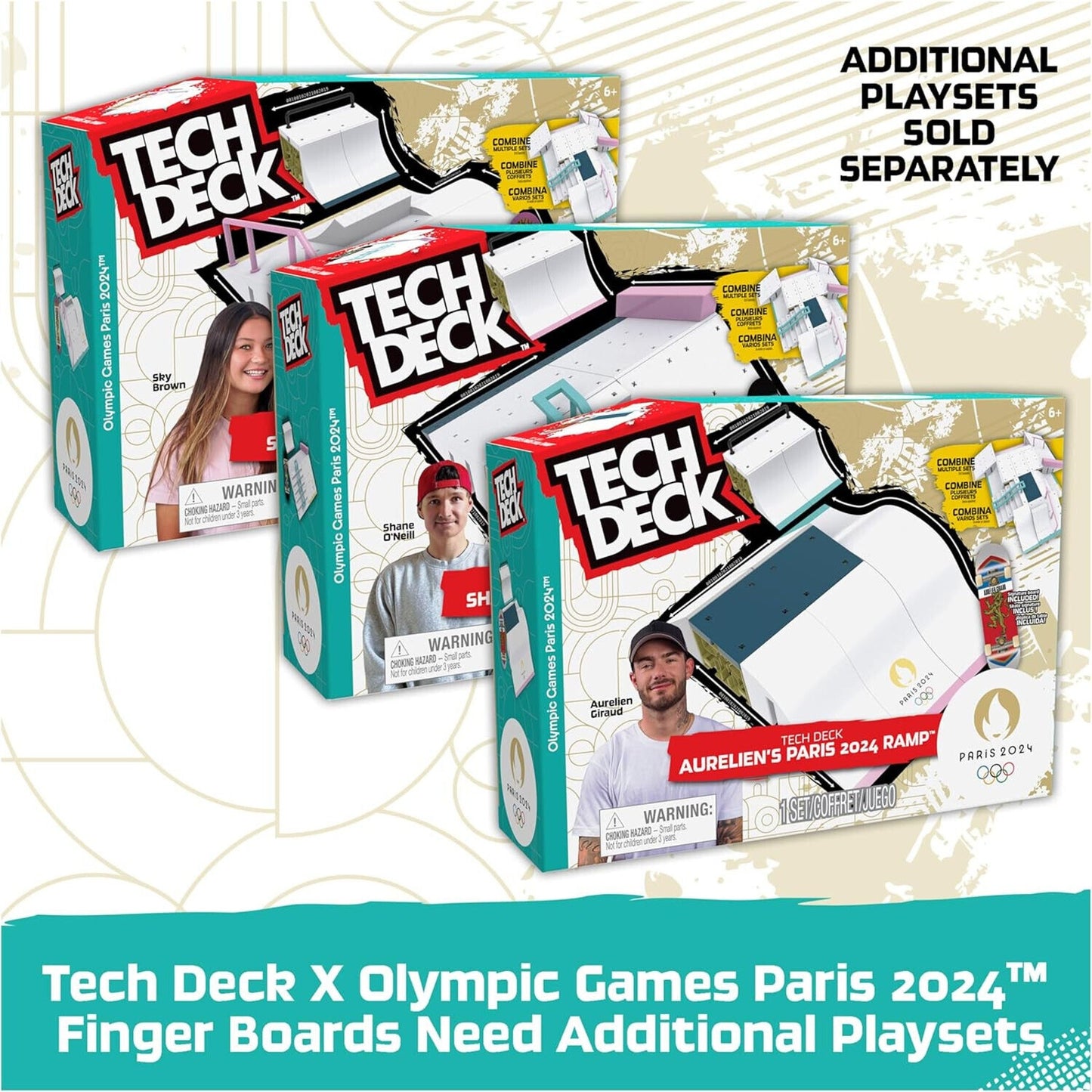 🔥Tech Deck Competition Legends 8-Pk Mini Skateboards Olympic Games Paris 2024🔥