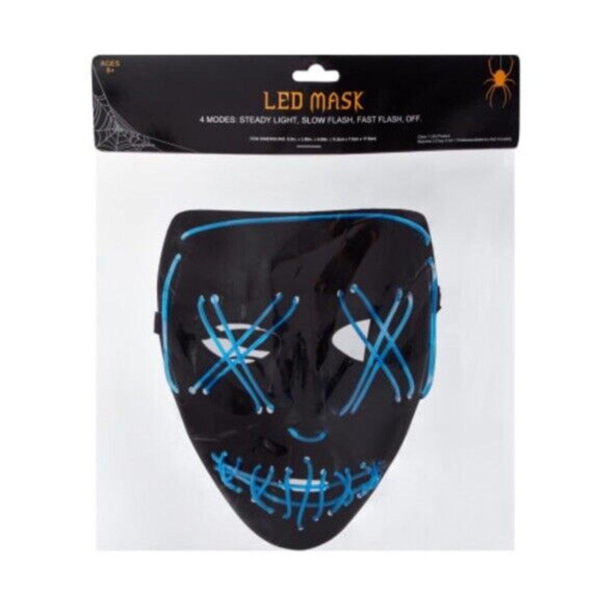 🔥Creepy LED Halloween Mask BLUE BNWT🔥