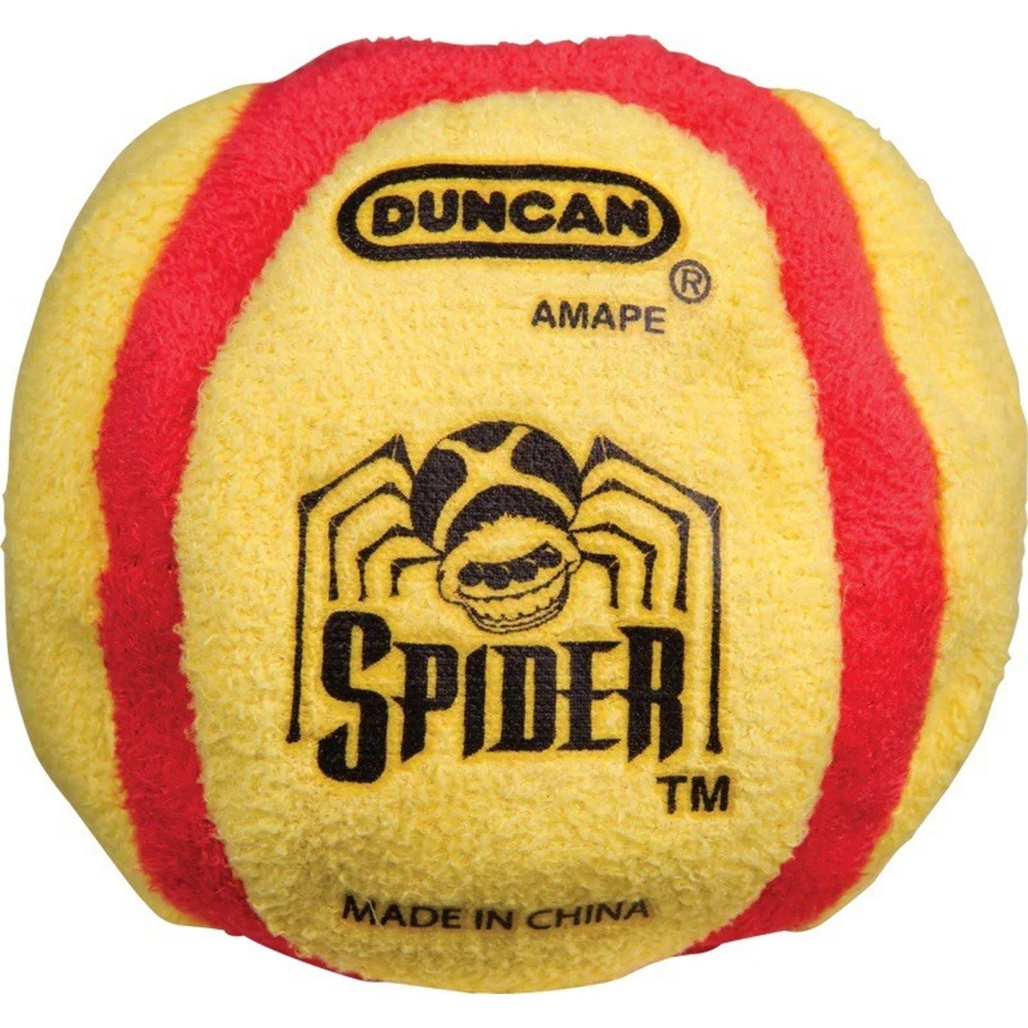 🔥Duncan Footbag Hacky Sack Spider 6-Panel Red/Yellow BNWT🔥