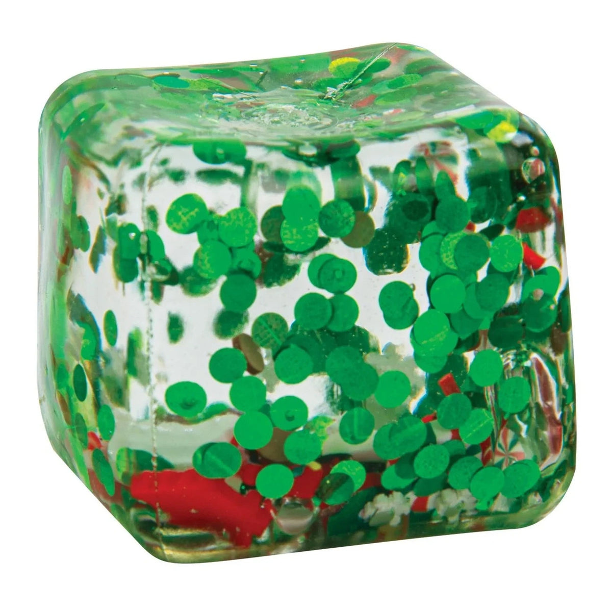 🔥Master Toys Christmas Squishy QUBE Stress Toy Holiday Rare GREEN BNWT🔥
