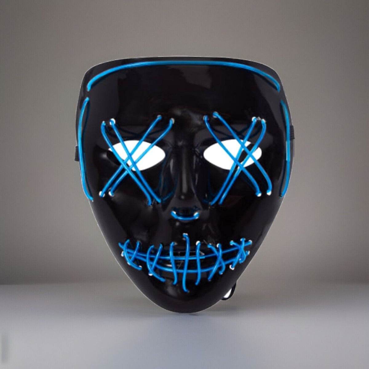 🔥Creepy LED Halloween Mask BLUE BNWT🔥