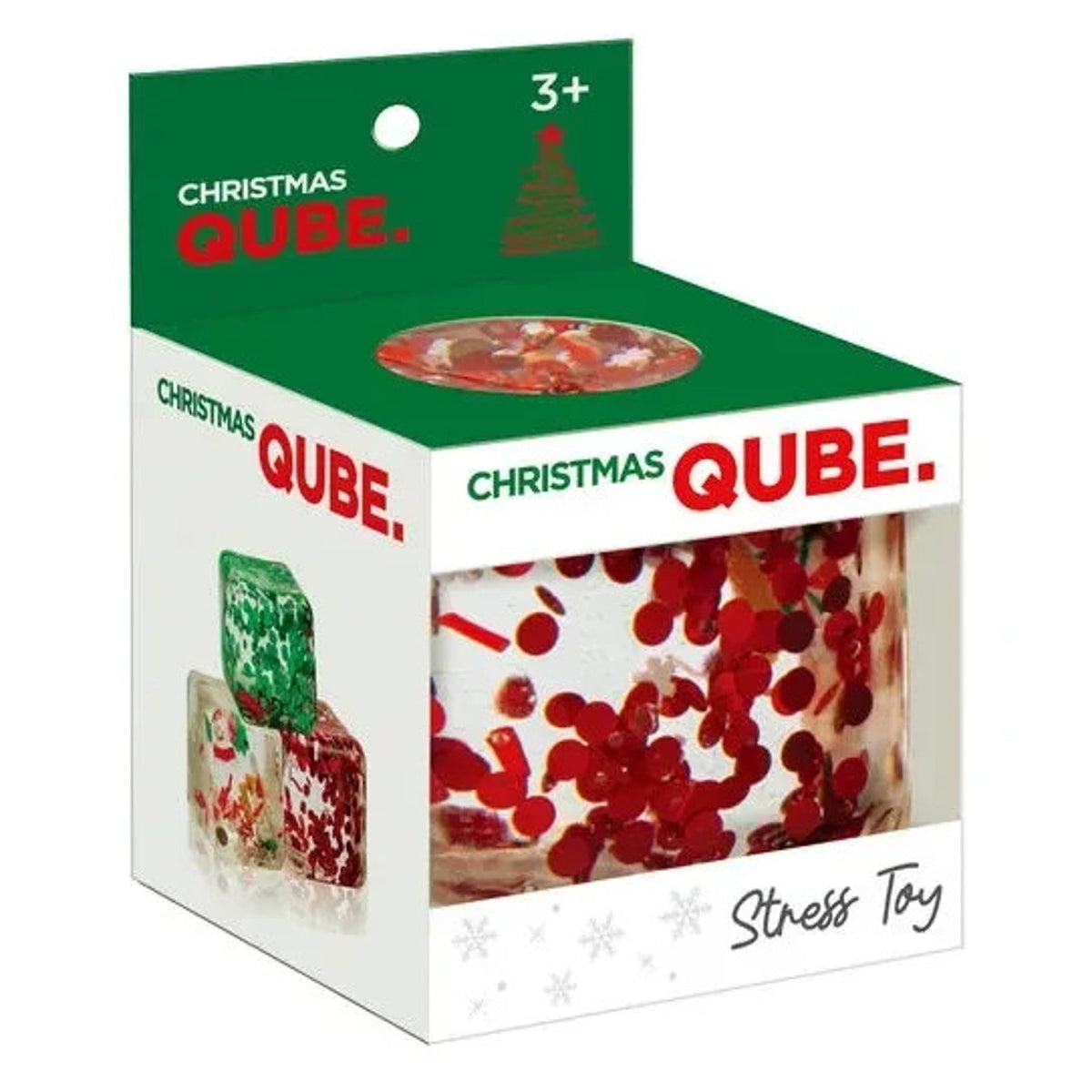 🔥Master Toys Christmas Squishy QUBE Stress Toy Holiday Rare RED BNWT🔥