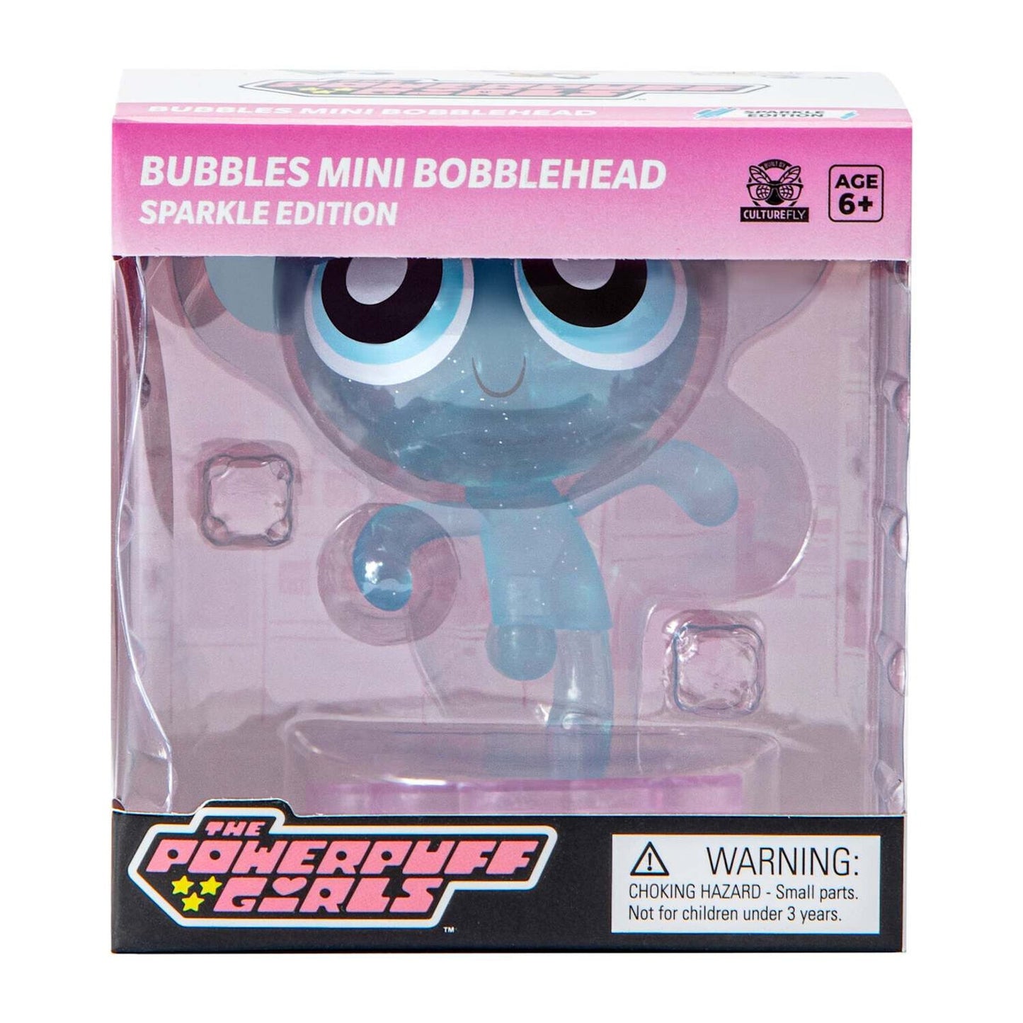 🔥CultureFly Powerpuff Girls Blossom Buttercup Bubbles Glitter Bobble Head BNWT