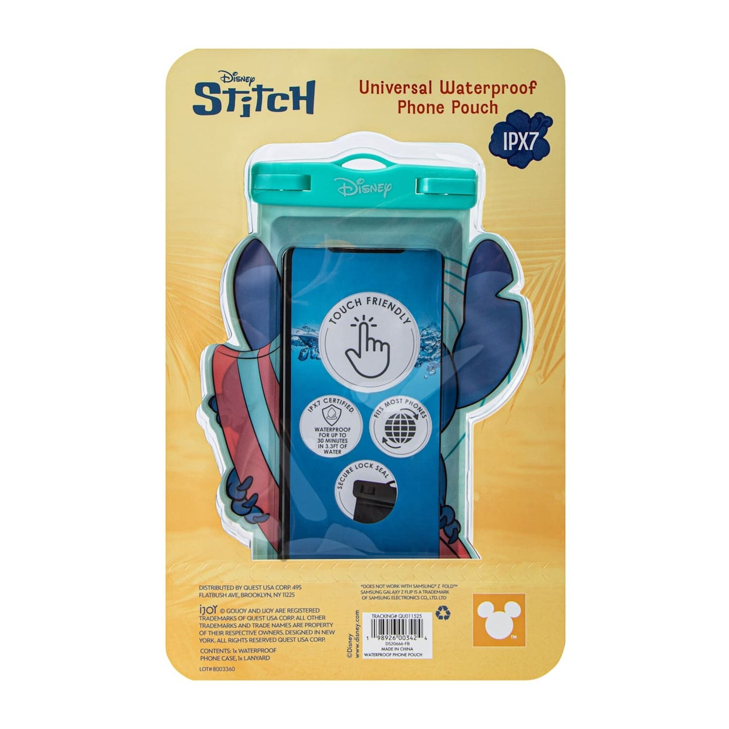 🔥Disney Stitch IPX7 Universal WaterProof Phone Pouch BNWT🔥