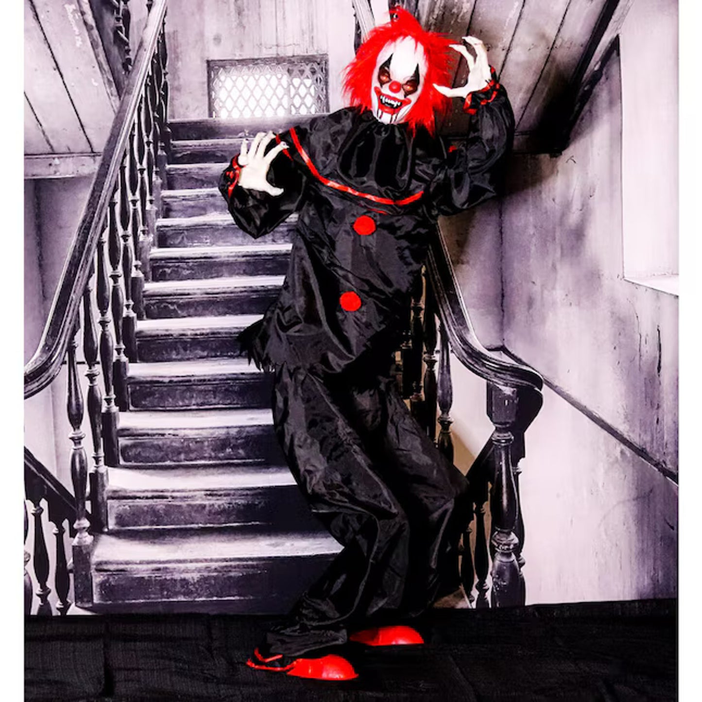 🔥Haunted Hill Farm Life-Size Talking Clown Halloween Animatronic Touch BNWT🔥