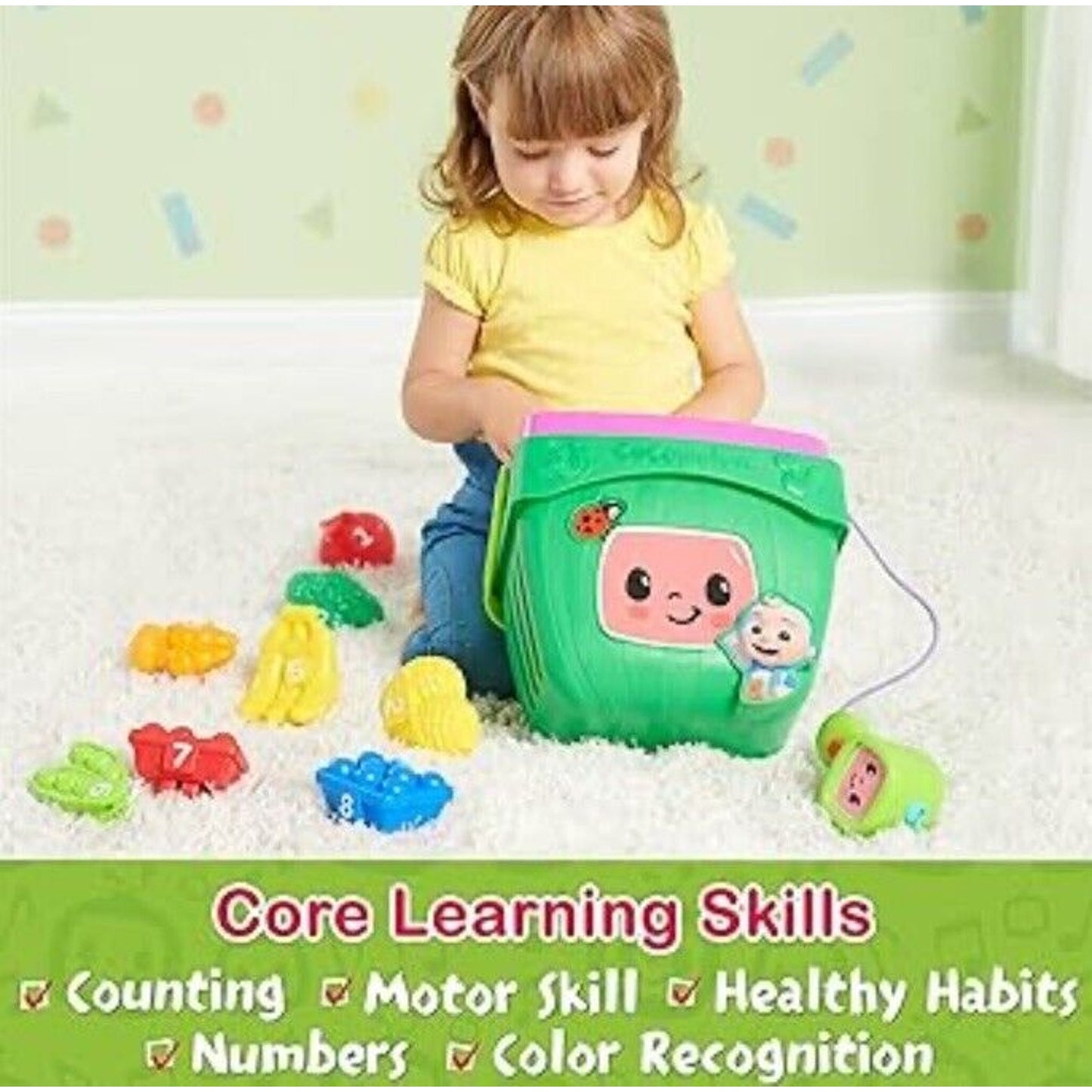 🔥CCoComelon Veggie Fun Learning Basket Pretend Play Food Preschool Learning🔥