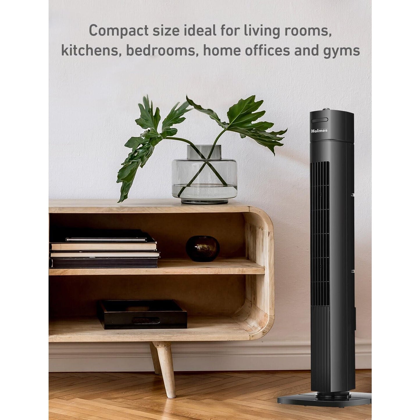 🔥HOLMES 31" Manual Tower Fan 70° Oscillation 3 Speed 2-Hour Auto Shut-Of