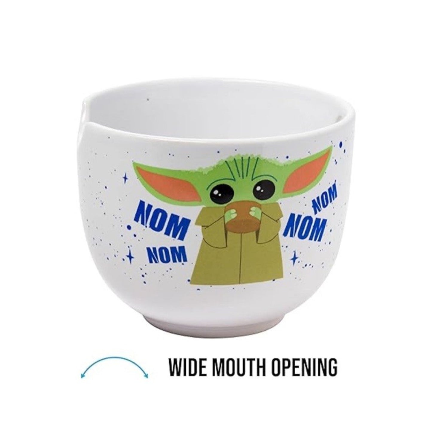 🔥Star Wars Mandalorian the child Ramen Bowl With Chopsticks Grogu Baby Yoda🔥