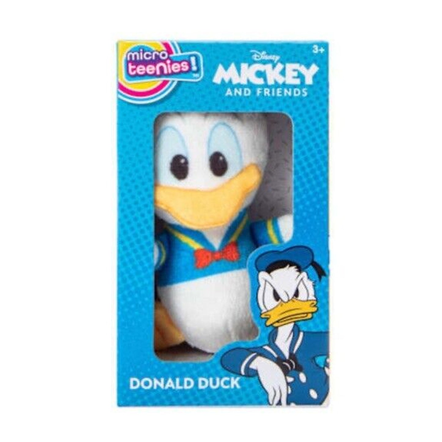 🔥Disney Micro Teenies Mickey and Friends 3" Plush Toy Donald BNWT🔥