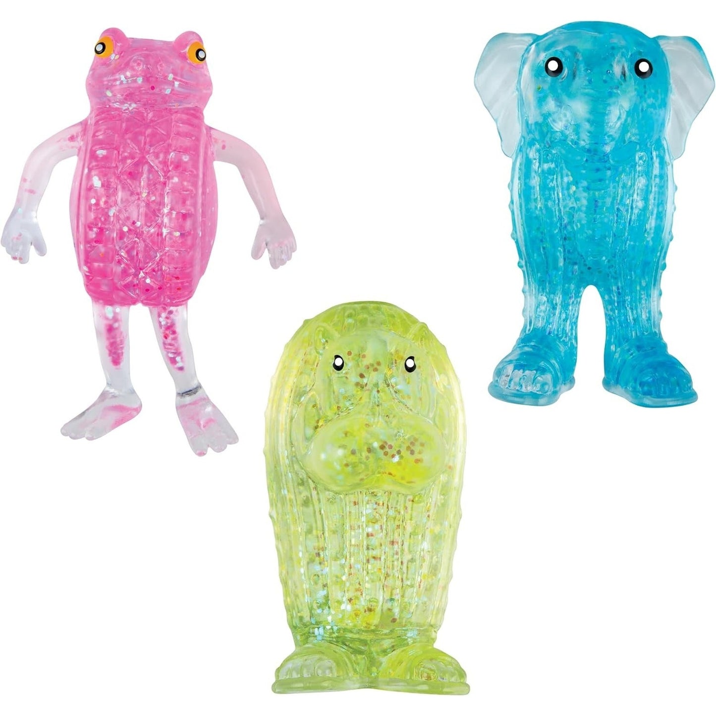 🔥ORB Sugar Swaps Mind Benders 3 Pk Glitter Squishies Yellow Blue Pink BNWT🔥