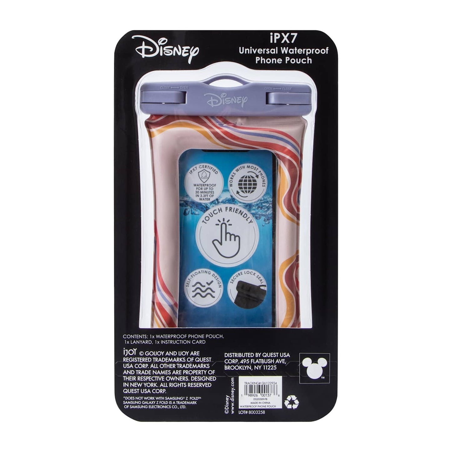 🔥 Disney IPX7 Waterproof Phone Pouch Stitch BNWT🔥