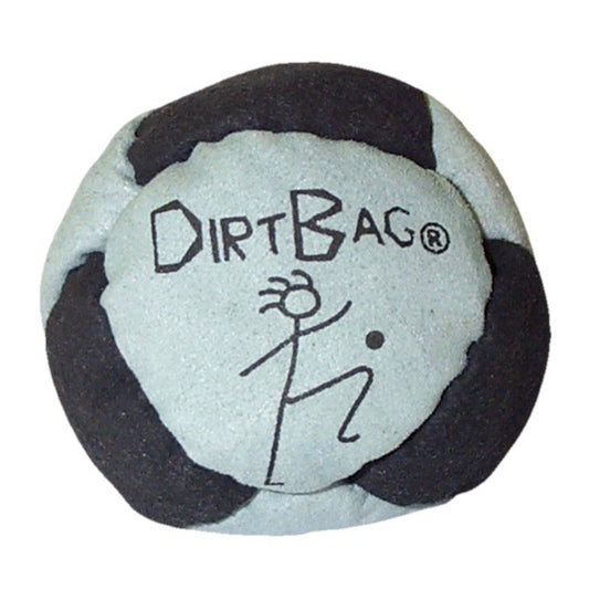 🔥World Footbag Classic DirtBag Footbag Hacky Sack GRAY/BLACK BNWT🔥