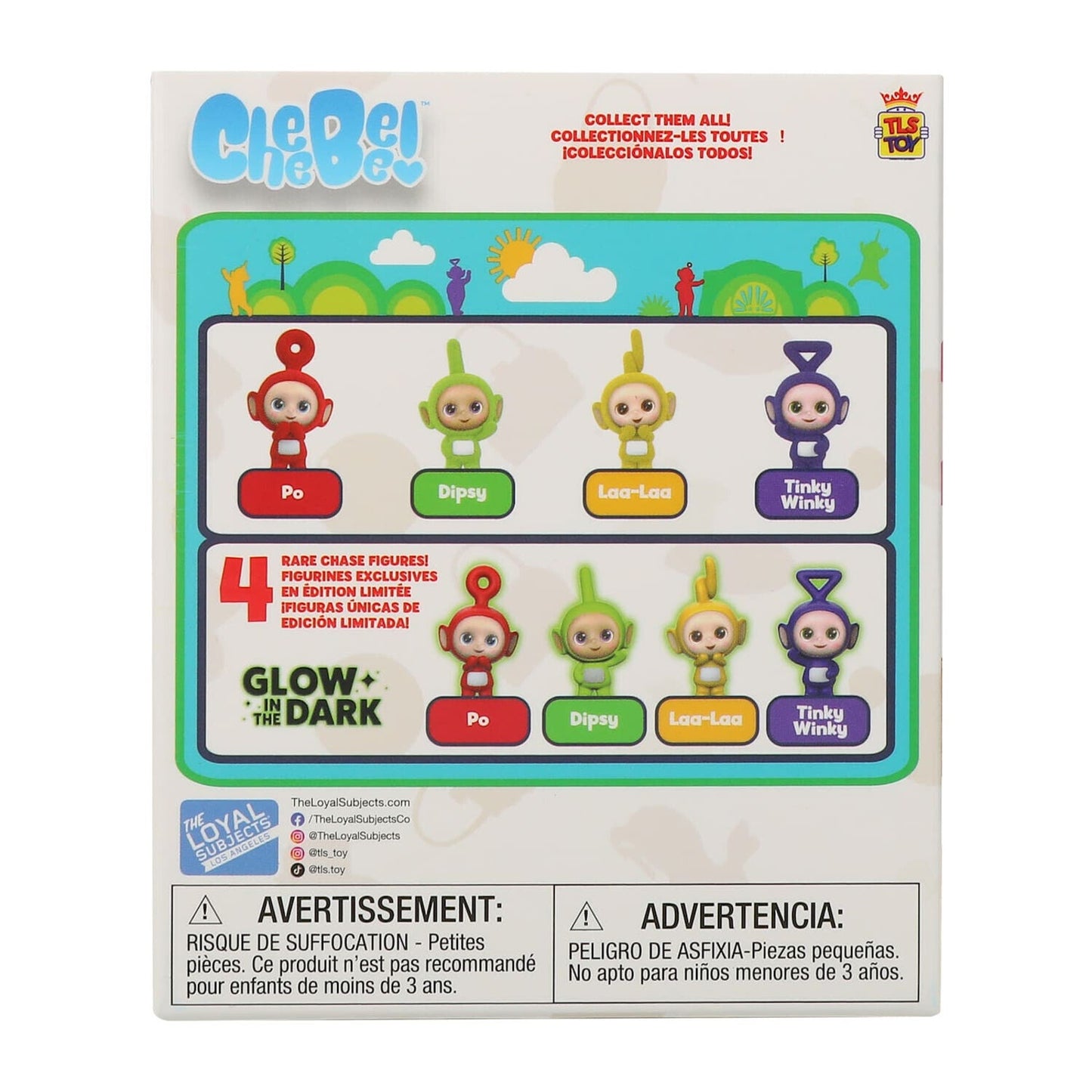 🔥Teletubbies Laa Laa CheeBee 2.5" Flocked Collectible Mini Figure BNWT🔥