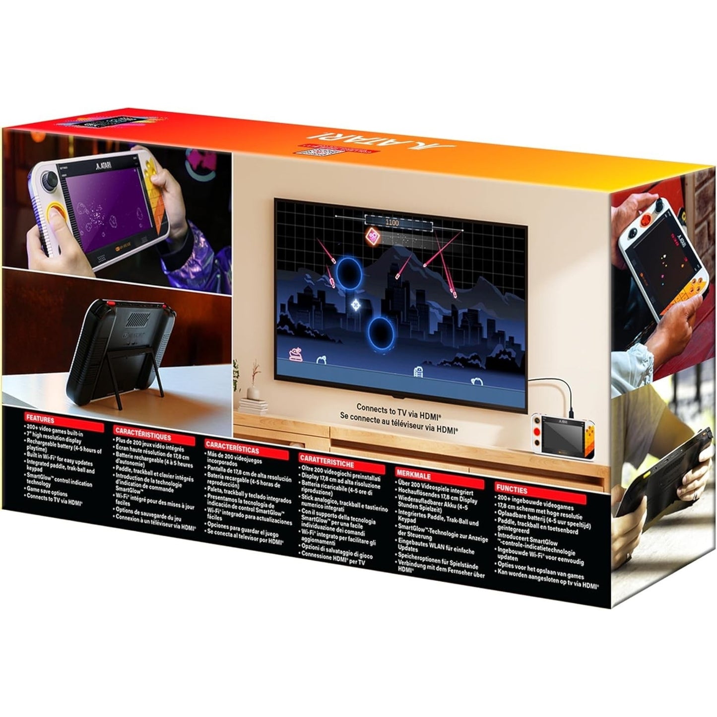 🔥My Arcade Atari Gamestation Go Over 200+ Preloaded Retro Games 7" Display NWT