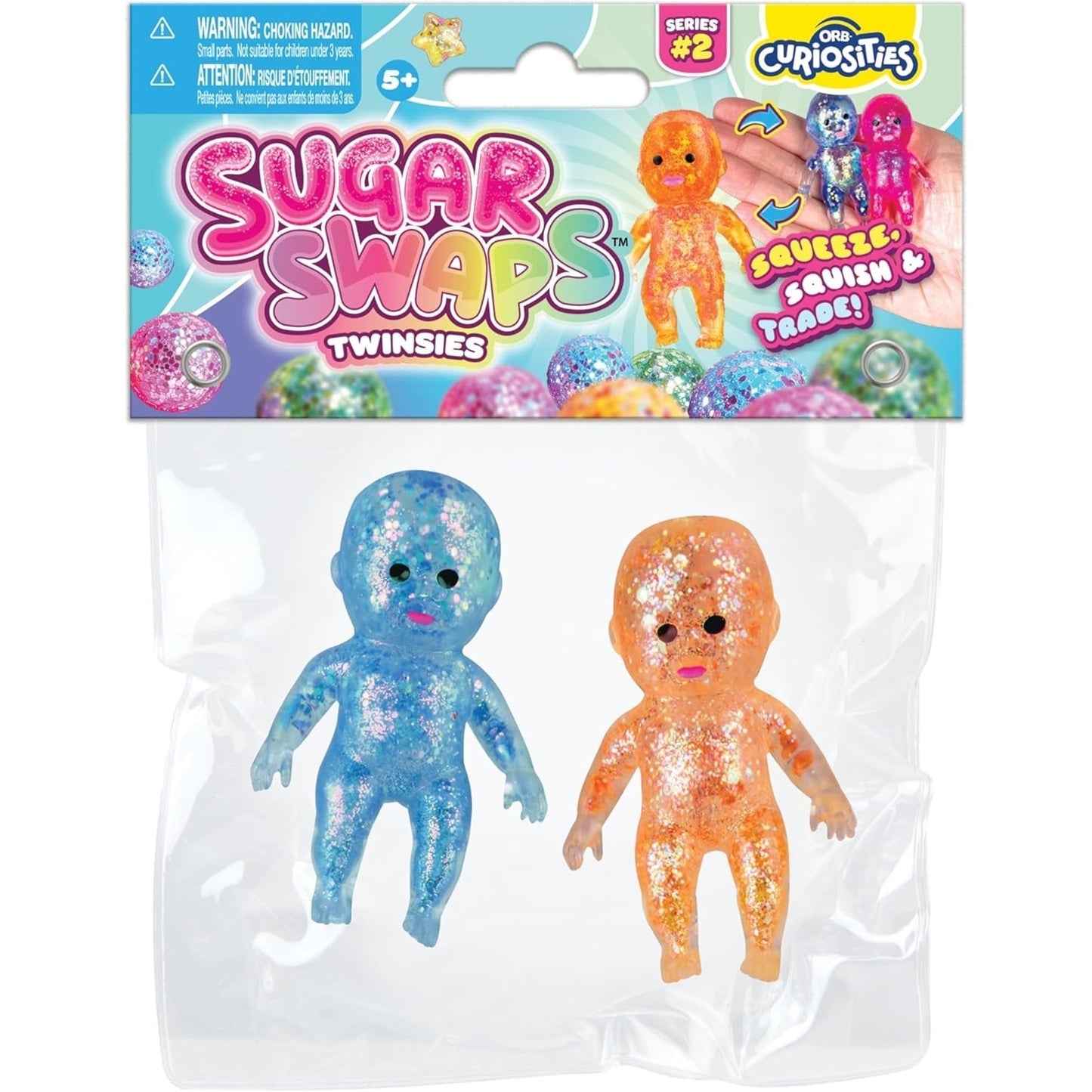 🔥ORB Curiosities Twinsie Babies Sugar Swaps Viral Squishy Stretchy BNWT🔥