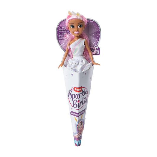 🔥Zuru Sparkle Unicorn Princess 11.5" Girlz Doll Pink Hair BNWT🔥