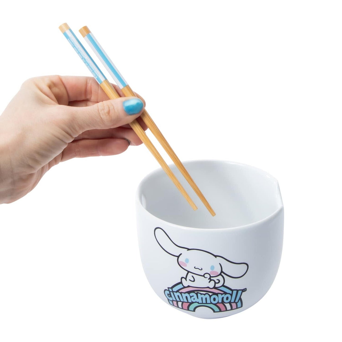 🔥Hello Kitty Sanrio CINNAMONROLL Ramen Noodle Bowl & Chopsticks BNWT🔥